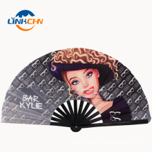 33cm advertising custom fabric folding kungfu fan